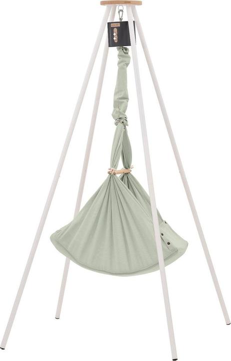 Actual product image Nonomo Federwiege mit Move anthrazit und Tipi weiss