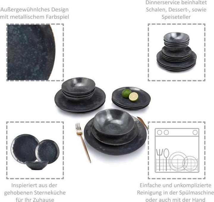 Produktbild Sänger Geschirr Tafelservice Tombey (12 Stück)