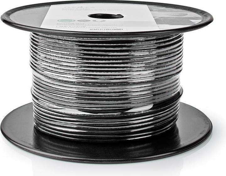 Produktbild Nedis Antennenkabel auf Rolle RG174 50 Ohm Einzeln geschirmt 100.0 m Koax PVC Schwarz Rolle (50 dB, Antennenkabel)