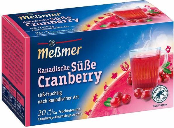 Image du produit Messmer Thé canadien sucré à la canneberge 20pcs (100 g)