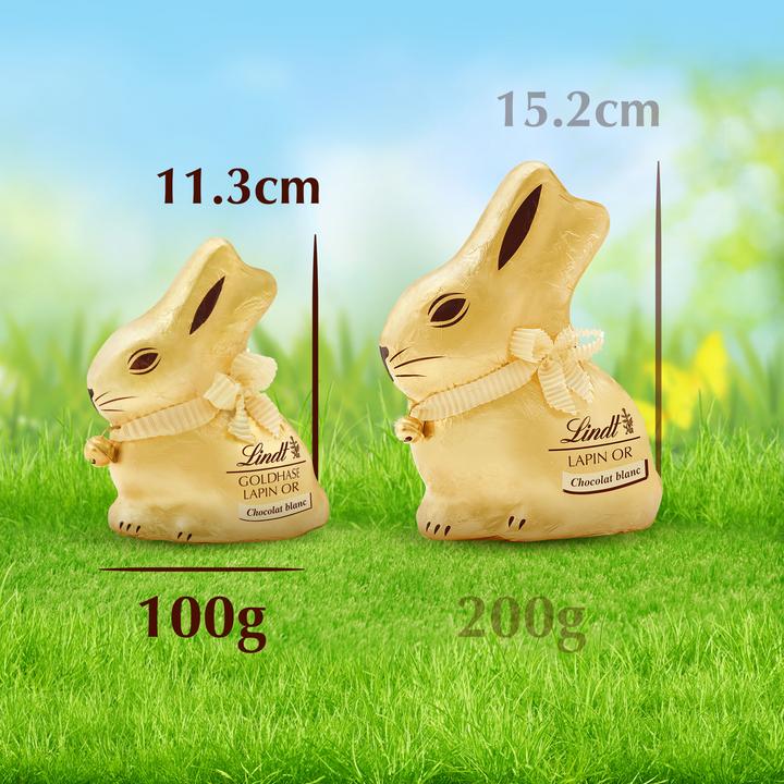 Actual product image Lindt Gold Bunny White (100 g)