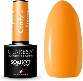 Claresa Candy UV-Nagellack 5ml - 2er-Pack (Orange, Farblack)
