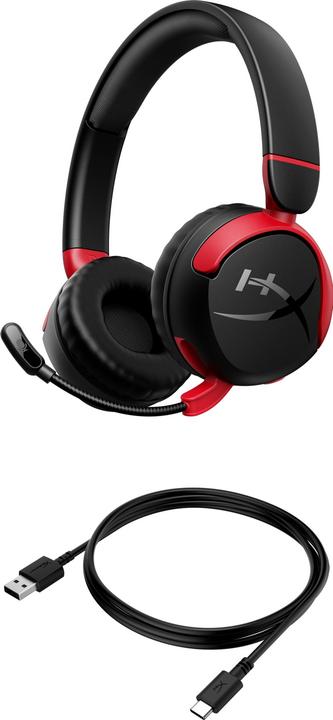 Productafbeelding HyperX 7G8F1AA Cloud Mini Draadloos Kinderen Zwart (Draadloze)