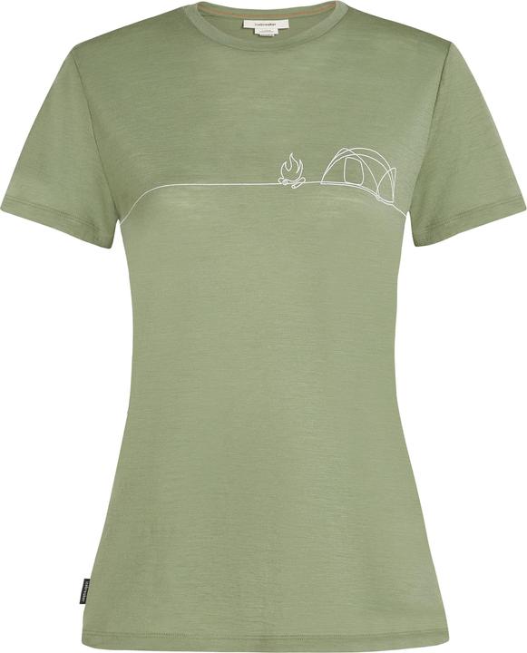 Icebreaker Women's Merino150 TechLite S/S Single Line Camp