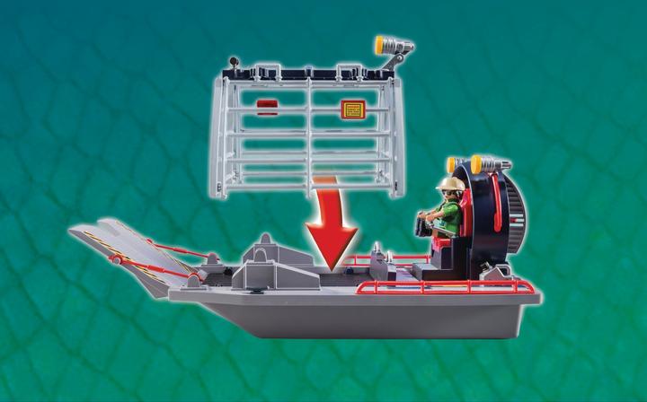 Immagine prodotto Playmobil Barca a elica con gabbia di dino (9433)