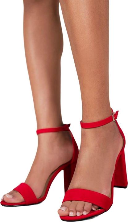 Actual product image Where's That From Womens/Ladies Skye Strappy Suede Buckle Block Heel Sandals (41)