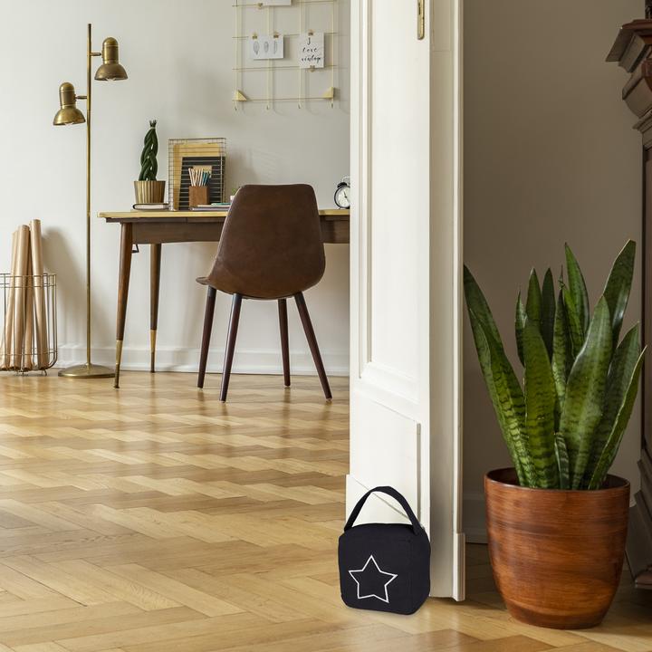 Actual product image Relaxdays Sandbag Doorstopper with Star (1 Piece, 14 x 10 x 18.5 cm)