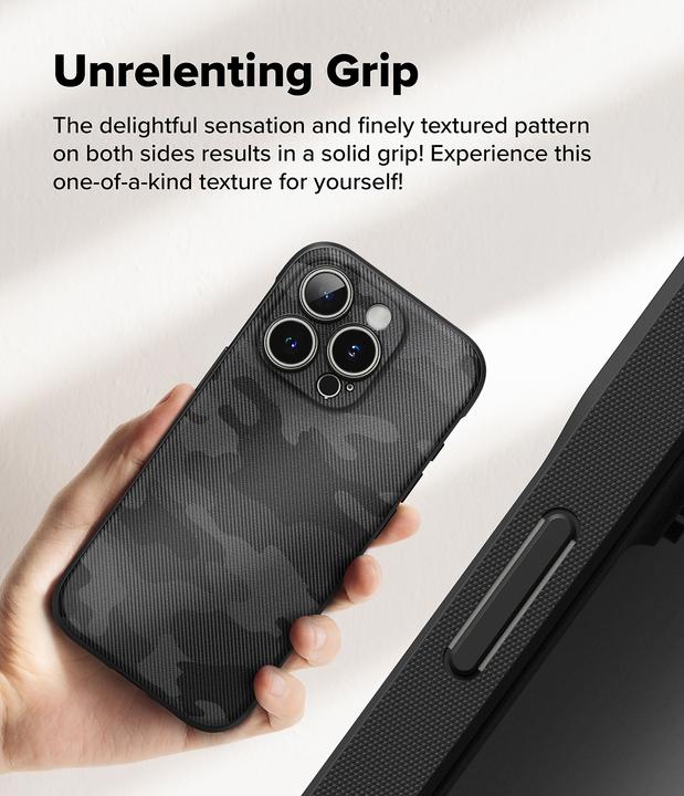 Actual product image Ringke Case for iPhone 16 Pro ONYX MAGNETIC CAMO BLACK (Apple iPhone 16 Pro)