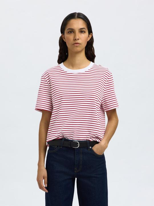 Actual product image Selected Femme Slfessential Ss Striped Boxy Tee Noos (L)