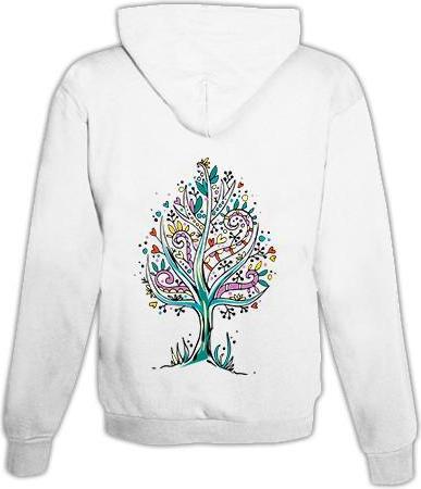 Immagine prodotto Schwesternuhr Felpa con cappuccio Albero colorato unisex (XL)