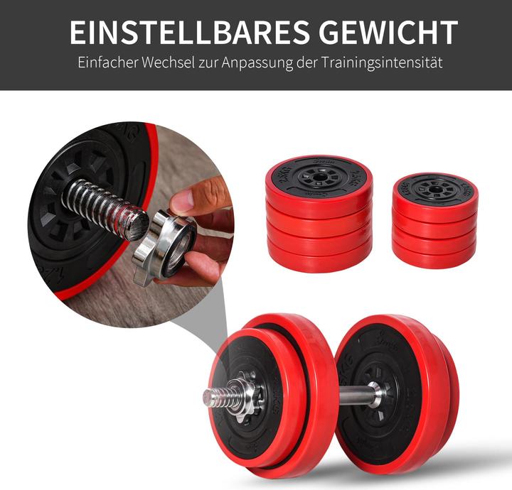 Produktbild Homcom Kurzhantel-Set verstellbar (4 x 1.25 kg)