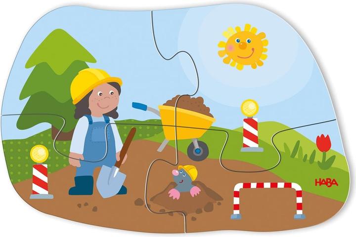 Produktbild Magni HABA 6 erste Puzzles Baustelle (6 Teile)