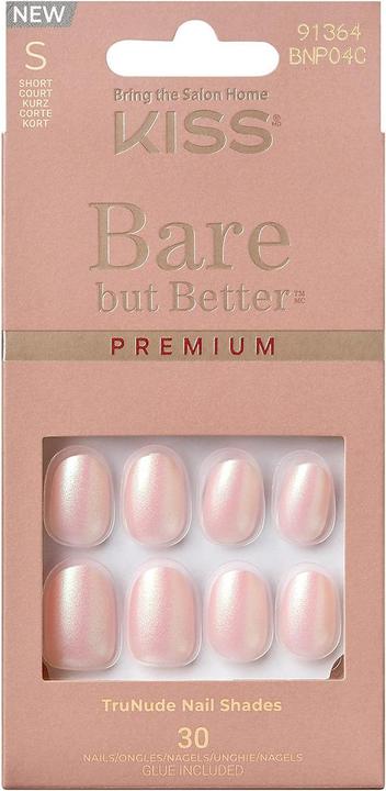 KISS Nails - Ks Bare-but-better Premium Nails - Mocha (Kunstnägel, Nude)