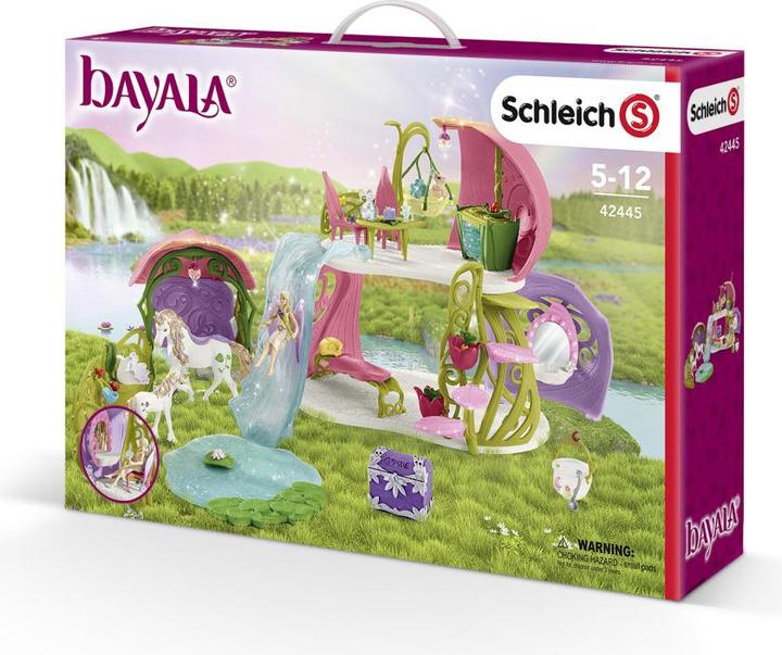 Produktbild Schleich Glitzerndes Blütenhaus mit Einhörnern, See und Stall