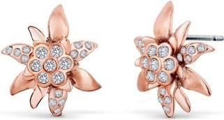Crystalp Edelweiss Bronze Earrings with Crystals 4150.RG