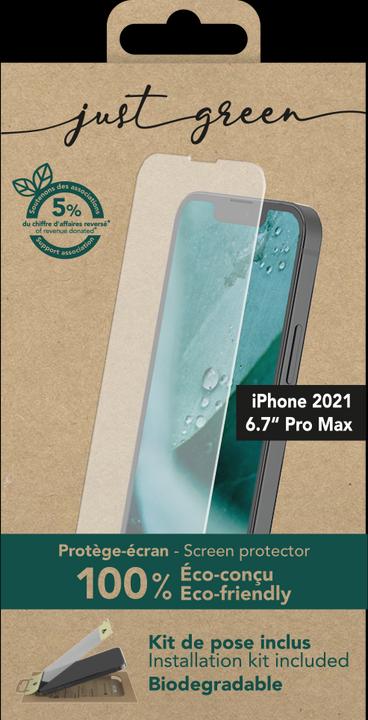 Image du produit Just Green Protection d'écran Bio (1 pièce(s), Apple iPhone 13 Pro Max)