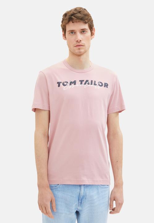 Image du produit Tom Tailor T-Shirt Kurzarmshirt mit Front-Logo-Print (XXL)