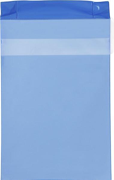 Produktbild Valdemar Krog Magnettaschen Neodym, Hochformat, VE 25 Stk, blau, mit Klappe, DIN A4, ab 1 VE (A4)