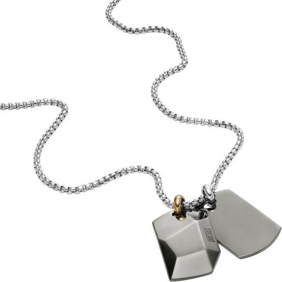 Image du produit Diesel Double Dogtags (Acier inoxydable, 60 - 65 cm)