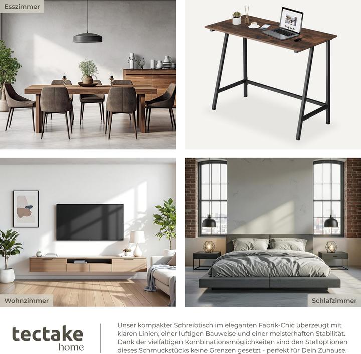 Actual product image tectake Bureau Newton (100 x 50 x 77 cm)