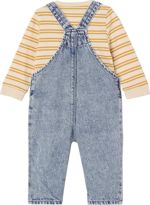 Actual product image Vertbaudet Baby-Set: Streifenshirt & Latzjeans (80)
