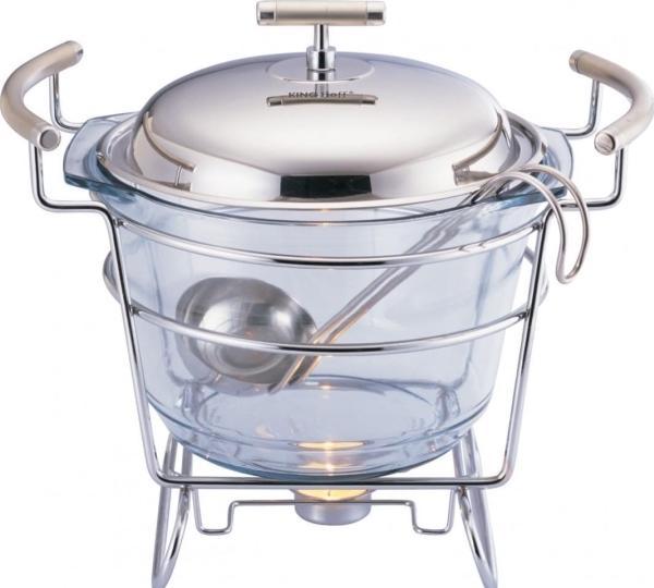 Actual product image Kinghoff TABLE SOUP HEATER 4 ELEMENTS. 4.0L KH-1417