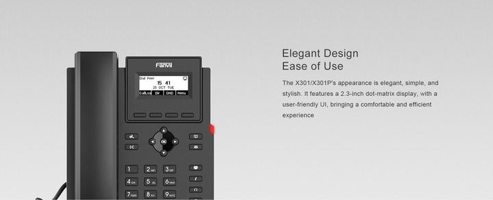 Produktbild Fanvil IP Telefon X301P schwarz
