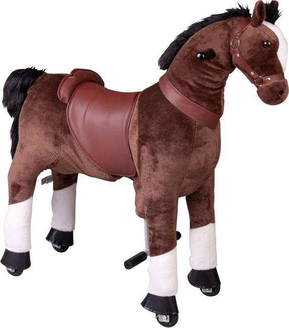 Produktbild Besttoy - Plüschpferd zum Reiten mit Rollen - ca. 95 cm