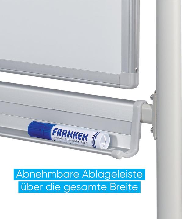 Actual product image Franken Whiteboard Mobile Pivot Enamel (200 x 100 cm)