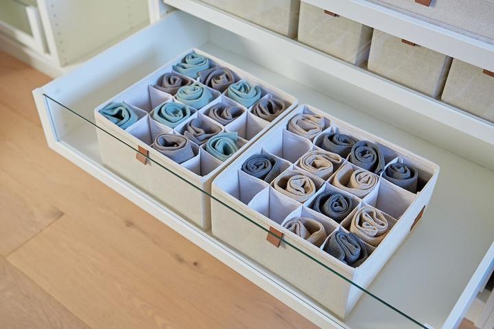 Produktbild Love it Store it Premium Kleiderschrank Organizer 2er Set mit 16 Fächern (30 x 30 x 15 cm, 13.50 l)