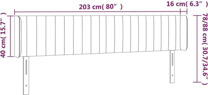 Produktbild VidaXL Aneska (203 x 16 x 88 cm)