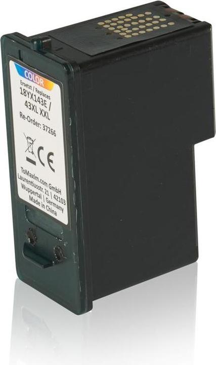 Actual product image Inkadoo Printer cartridges compatible with Lexmark 18YX143E / 43XL print head cartridge, color color (Color)