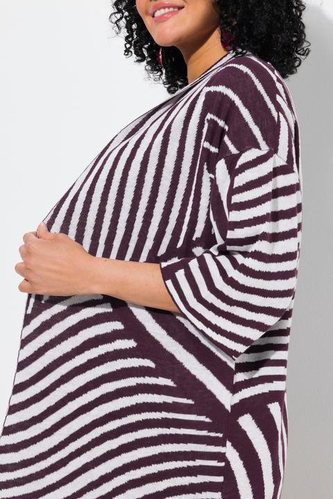 Produktbild Ulla Popken Strickjacke, Jacquard-Feinstrick, Stehkragen, Halbarm (46, 48)