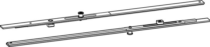 Actual product image Hautau ATRIUM HKS 200 Z width section set, FFB 720-1050 mm, 1 pair