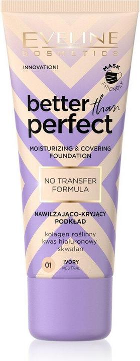 Eveline EVELINE Better Than Perfect nawilżająco-kryjący podkład do twarzy 01 Ivory 30ml (01 Ivory)