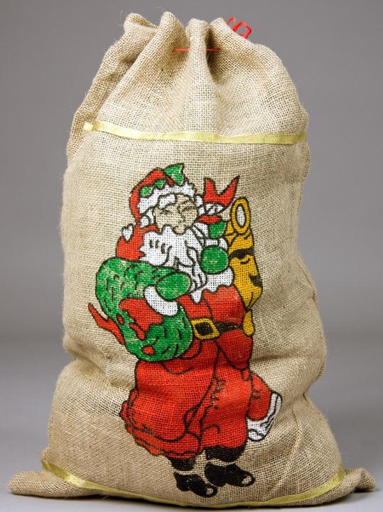 Produktbild Festartikel Müller Jutesack - Weihnachtsmann (Geschenktüte, 1 x)