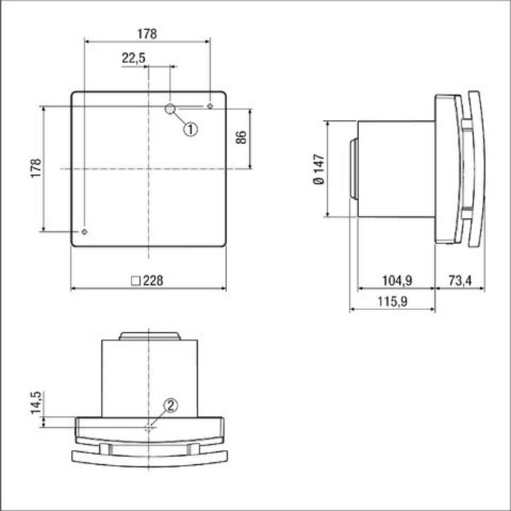 Actual product image Maico ECA 150 ipro