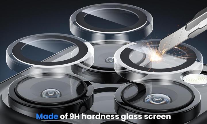 Actual product image Screenguard Camera protection Apple iPhone 16 Pro Max Lens Protector (1 Piece, Apple iPhone 16 Pro Max)