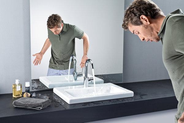 Actual product image hansgrohe Kitchen mixer with single-lever mixer Talis S glossy chrome 14870000