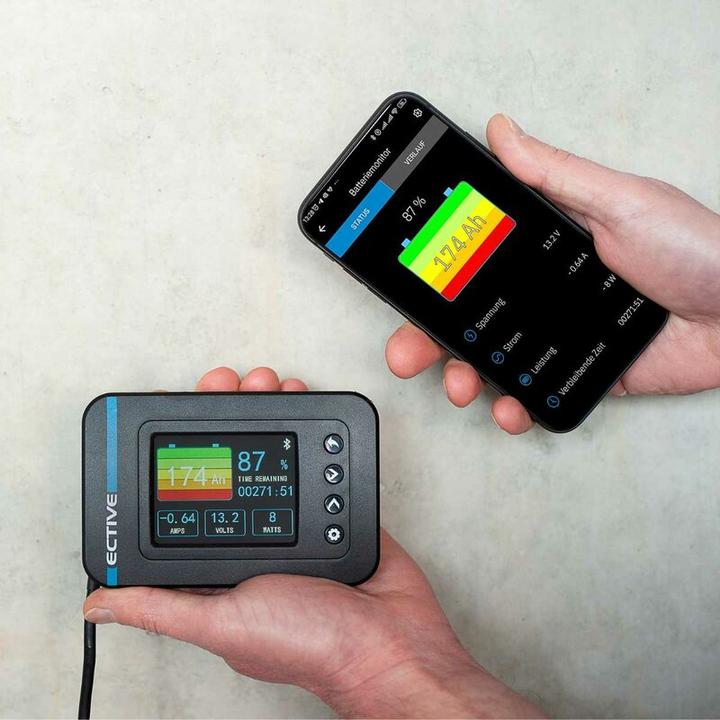 Image du produit Ective Moniteur de batterie BM X avec shunt 500A et application Bluetooth