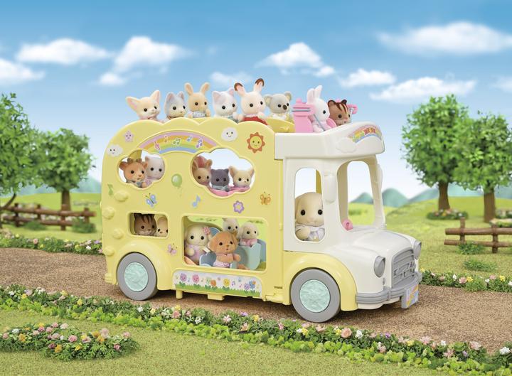 Actual product image Sylvanian Families Rainbow Fun Nursery Bus