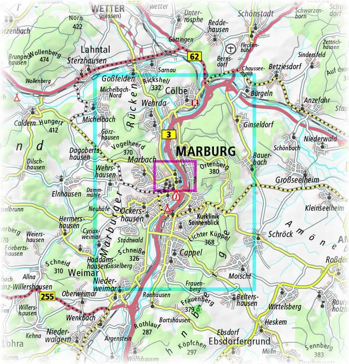Produktbild PublicPress.1266 Stadtplan Marburg