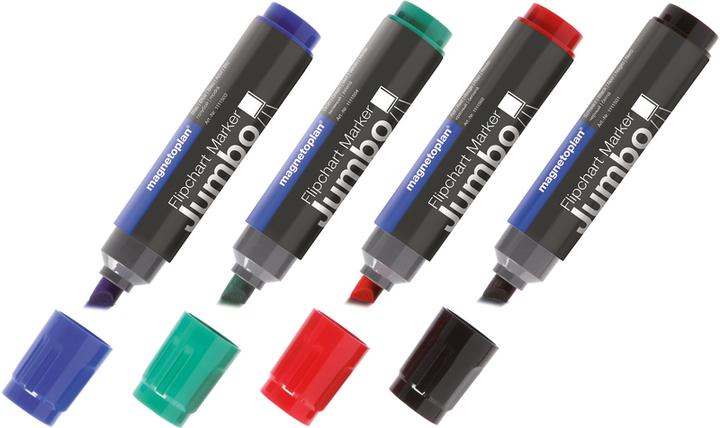Actual product image Magnetoplan JUMBO - Flipchart Marker (Assorted, 10 mm, 4 x)