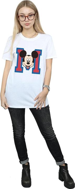 Actual product image Disney Womens/Ladies M Mickey Mouse Cotton Boyfriend T-Shirt (S)
