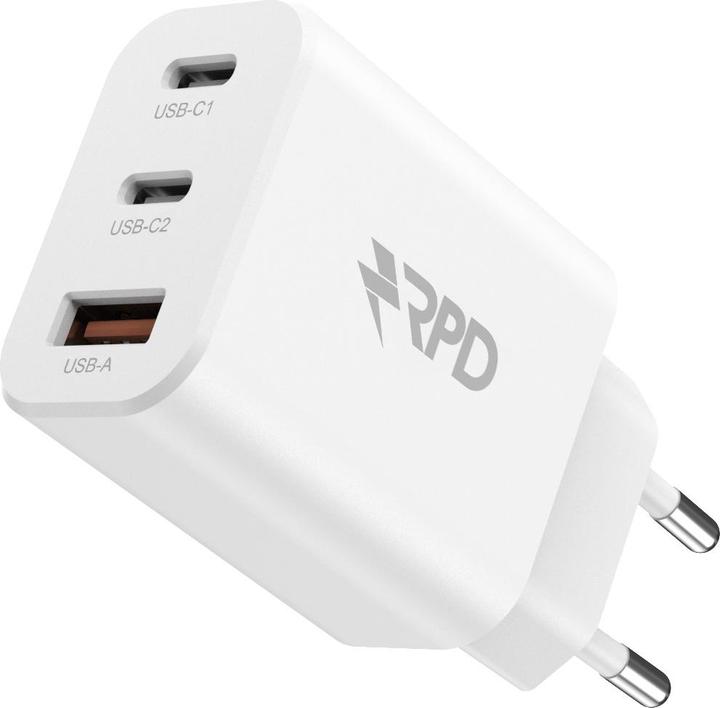 Produktbild RPD - 30W Turbo Triple Charger Adapter - 2 x USB-C + 1 x USB-A (dual) (30 W)