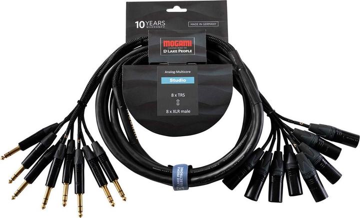 Image du produit Mogami Câble multiconducteur analogique Gold Series (6 m, XLR, jack 6.3mm)