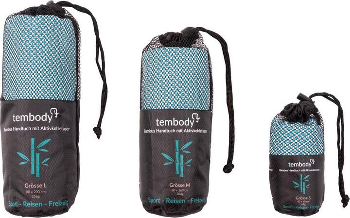 Actual product image Tembo Tembody Bambus Reisehandtuch Türkis L