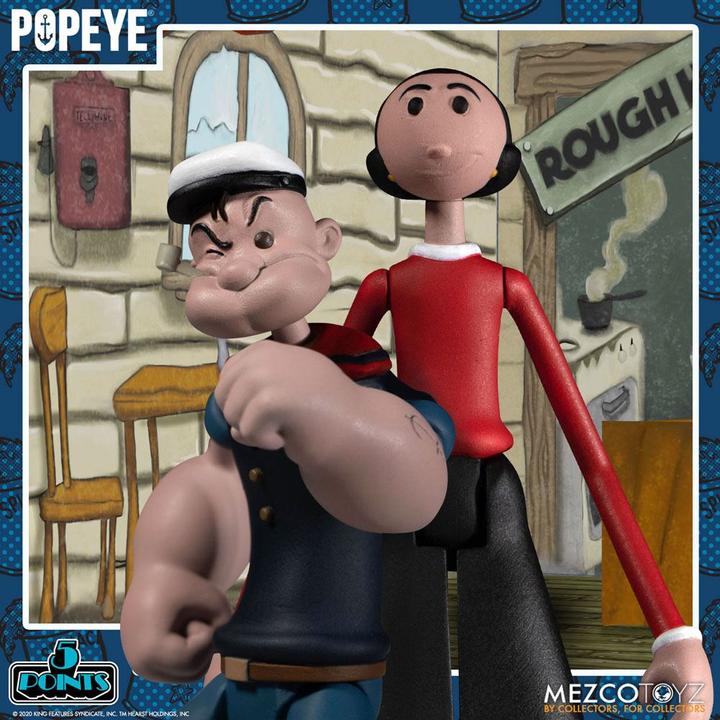 Produktbild Mezco Toys Popeye - 5 Points: Box Set - Deluxe