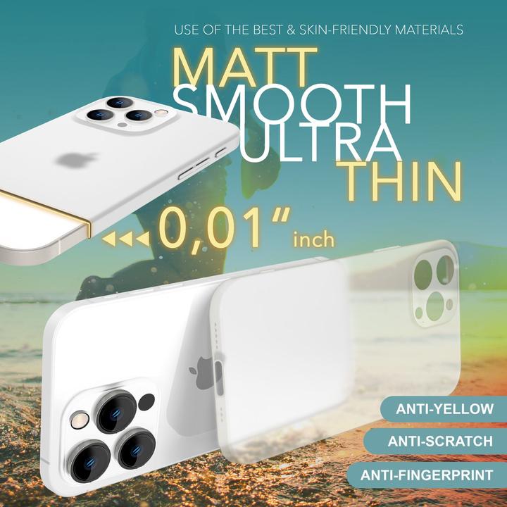 Immagine prodotto Nalia Custodia rigida estremamente sottile da 0,3 mm opaca (Apple iPhone 16 Pro Max)