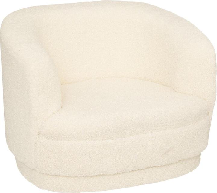 Atmosphera Bouclé armchair, white (Child armchair)